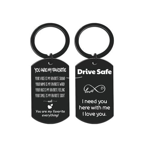 Porte-clés en acier inoxydable Petit cadeau