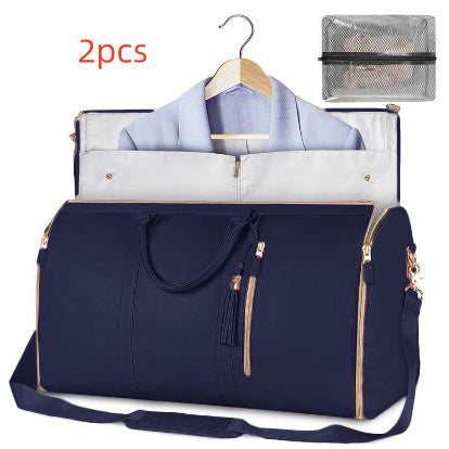 Sac de voyage polochon grande capacité, sac à main pour femme, sac à costume pliable, sacs fourre-tout étanches pour vêtements