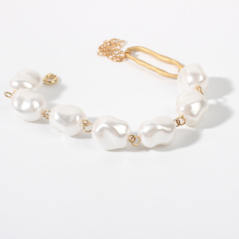 Buy Baroque Irregular Pearl Bracelet online at Fashionner.