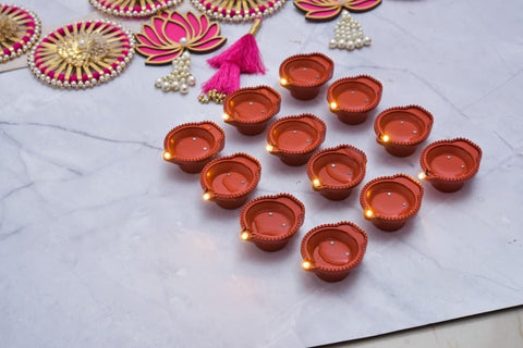 Diyas LED en plastique avec capteur d'eau, lumières d'ambiance, (Lot de 6/12/18/24)