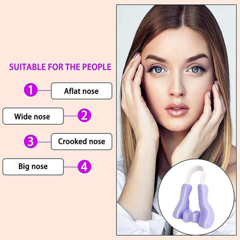 Pince de remodelage nasal en silicone, Dispositif de correction nasale Redresseur de pont de nez