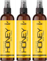 Oilanic Premium Honey Face Toner For Men & Women Combo Pack of 3 Bottles of 100 ml (300 ml )
