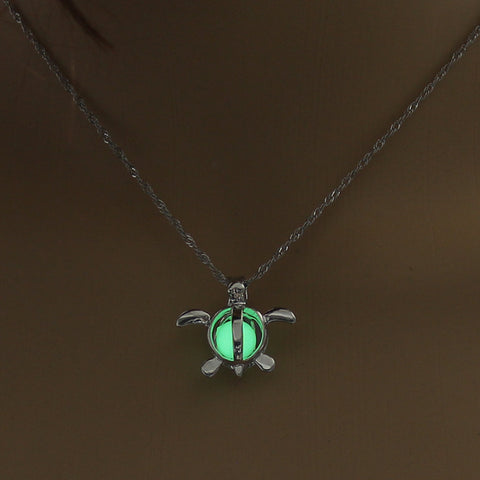 Fashion Moon Natural Glowing Stone Healing Necklace Women Gift Charm Luminous Pendant Necklace Jewelry - Fashionner