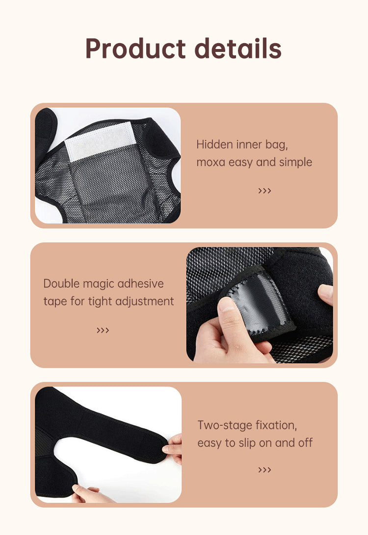 Electric heating knee massage instrument, vibration moxibustion, shoulder and elbow joint pain, hot compress knee massager for old cold legs - Fashionner