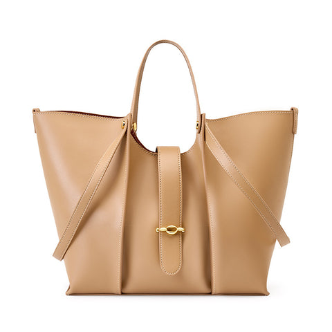 Cowhide Large Capacity Totes High-grade Women's Bag - Fashionner