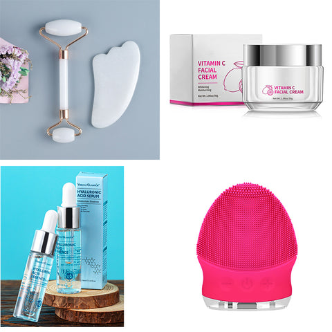 Sérum visage à l'acide hyaluronique anti-âge, rétrécit les pores, blanchissant, hydratant, crème pour le visage, soin des peaux sèches