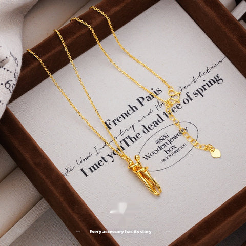 Buy Hug Necklace Creative Design Clavicle Chain Necklace online at Fashionner.