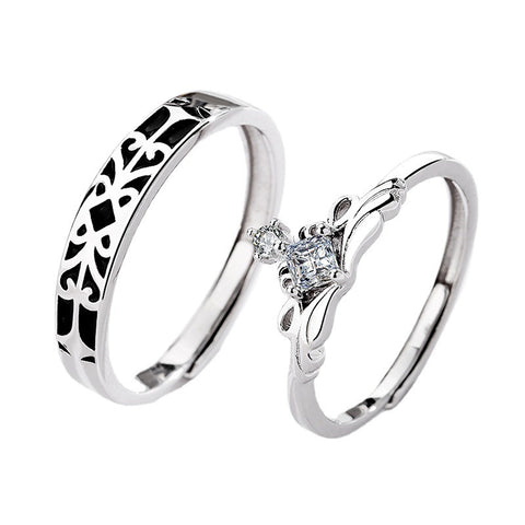 Bague de couple Princesse et Chevalier
