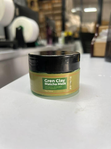 Masque visage à l'argile Rose, Curcuma, Charbon actif, Thé vert Matcha 50 g chacun Lot de 4