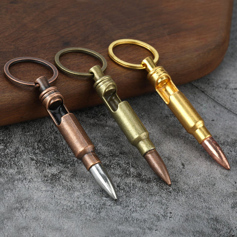 Porte-clés en métal Ouvre-bouteille Balle Pendentif créatif