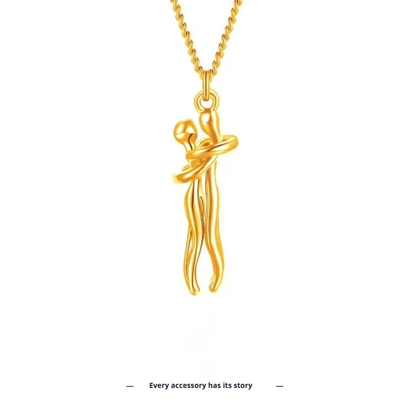 Buy Hug Necklace Creative Design Clavicle Chain Necklace online at Fashionner.