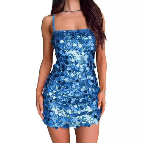 Robe de Soirée à Paillettes pour Femme