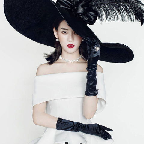 Gants de mariée longs en satin Gants de mariée style Hepburn