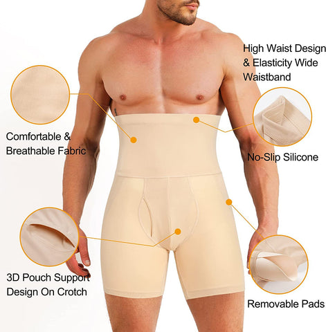 Buy Men's Shapewear High Waist Tight Tummy Control online at Fashionner.