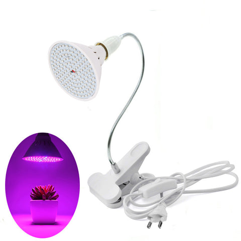 Phyto Lampe LED Horticulture Plein Spectre E27 Lampe de Croissance pour Plantes avec Clip pour Serre Hydroponique Légumes Fleurs Fitolampy