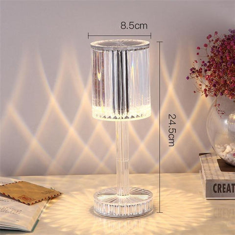 Lampe de table en cristal