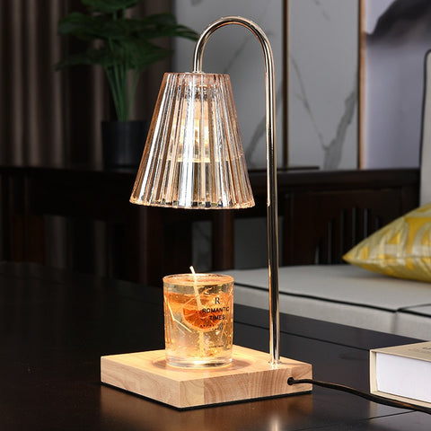 New adjustable timed wax melting lamp with dual purpose lighting function, simple and smokeless  aromatherapy  Candle Warmer Lamp - Fashionner