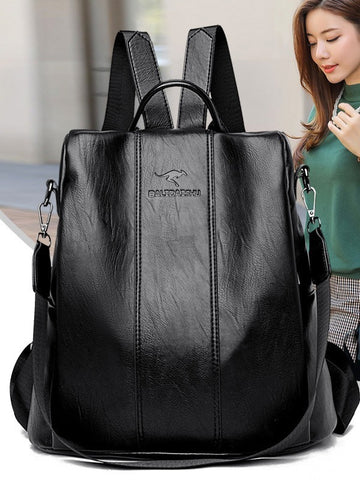 Sac à bandoulière, cuir souple, sac à dos tendance pour femme, sac à dos minimaliste pour étudiant