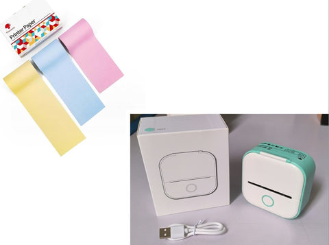 Mini Imprimante Thermique Portable Imprimante Photo Maison Imprimante de Mauvaises Questions pour Étudiant Imprimante d'Étiquettes Mini Bluetooth Étiquette de Prix