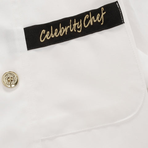 Chef's Uniform Long-sleeved Overalls Long-sleeved Solid Color