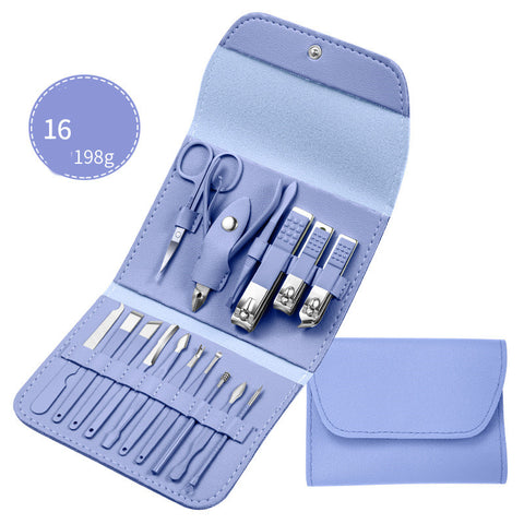Professional Scissors Nail Clippers Set Ear Spoon Dead Skin Pliers Nail Cutting Pliers Pedicure Knife Nail Groove Trimmers - Fashionner