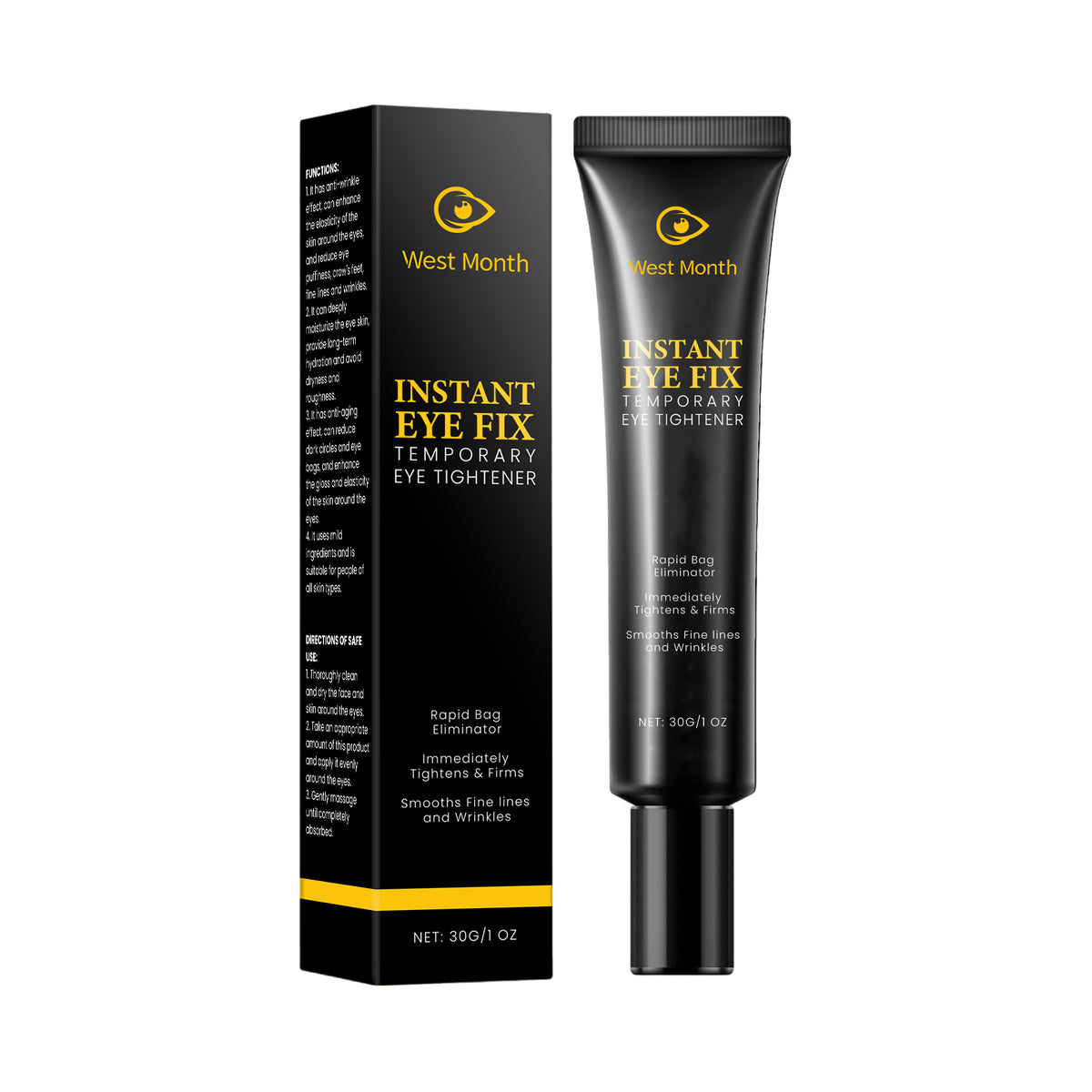 Crème raffermissante pour les yeux réduit les ridules, hydrate et améliore la peau du contour des yeux