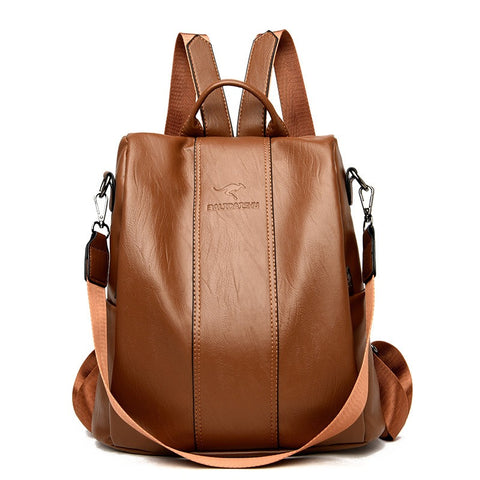 Sac à bandoulière, cuir souple, sac à dos tendance pour femme, sac à dos minimaliste pour étudiant