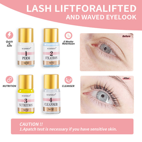 Kit de teinture pour cils et sourcils ICONSING - Rehaussement de cils et lamination des sourcils - Outils de maquillage