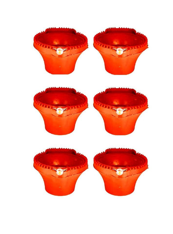 Diyas LED en plastique avec capteur d'eau, lumières d'ambiance, (Lot de 6/12/18/24)