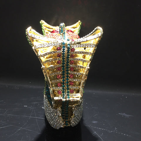 Sac de soirée serti de diamants cygne, robe de banquet, sac entièrement serti de diamants