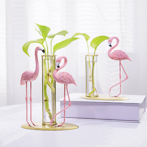Décoration de chambre de fille Flamant rose hydroponique