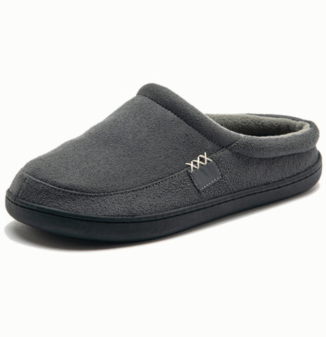 Autumn and Winter Men's and Women's Thick Sole Home Warmth and Anti slip Plush Slippers Large - Fashionner