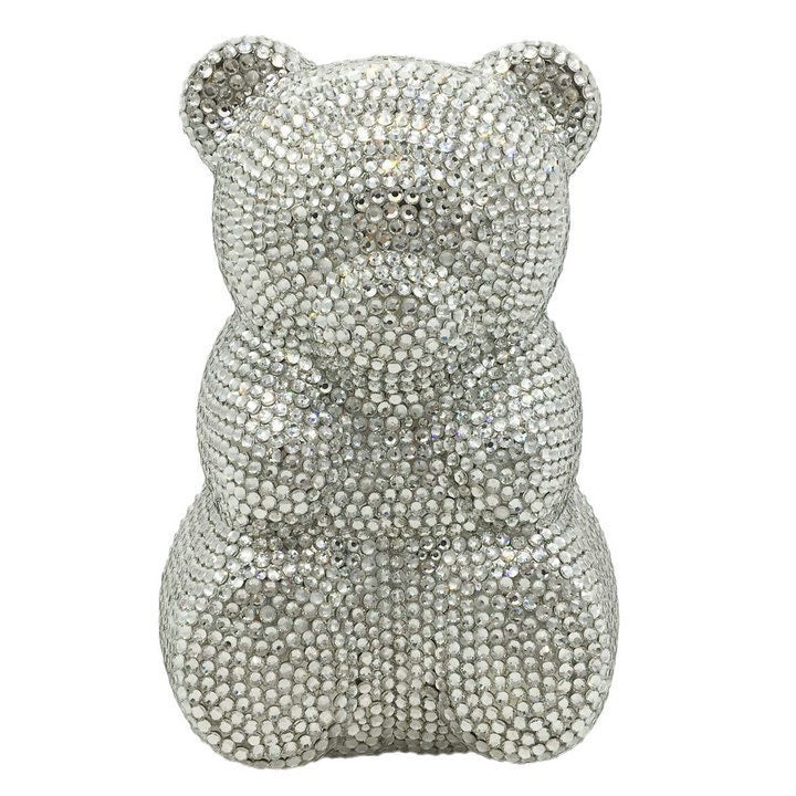 Little Bear Diamond Dinner Bag Light Luxury Banquet Diamond Handbag Animal Party Handbag