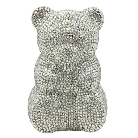 Petit sac de soirée en diamant ours Sac de luxe Banquet diamant Sac à main de soirée animal