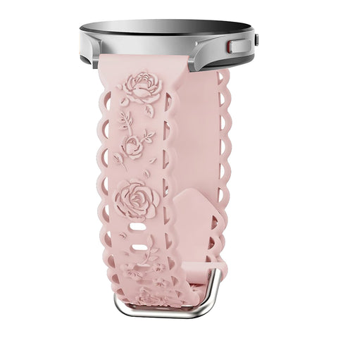 Suitable For 20Mm Flat Silicone Strap With Hollowed Out Rose Style Strap
