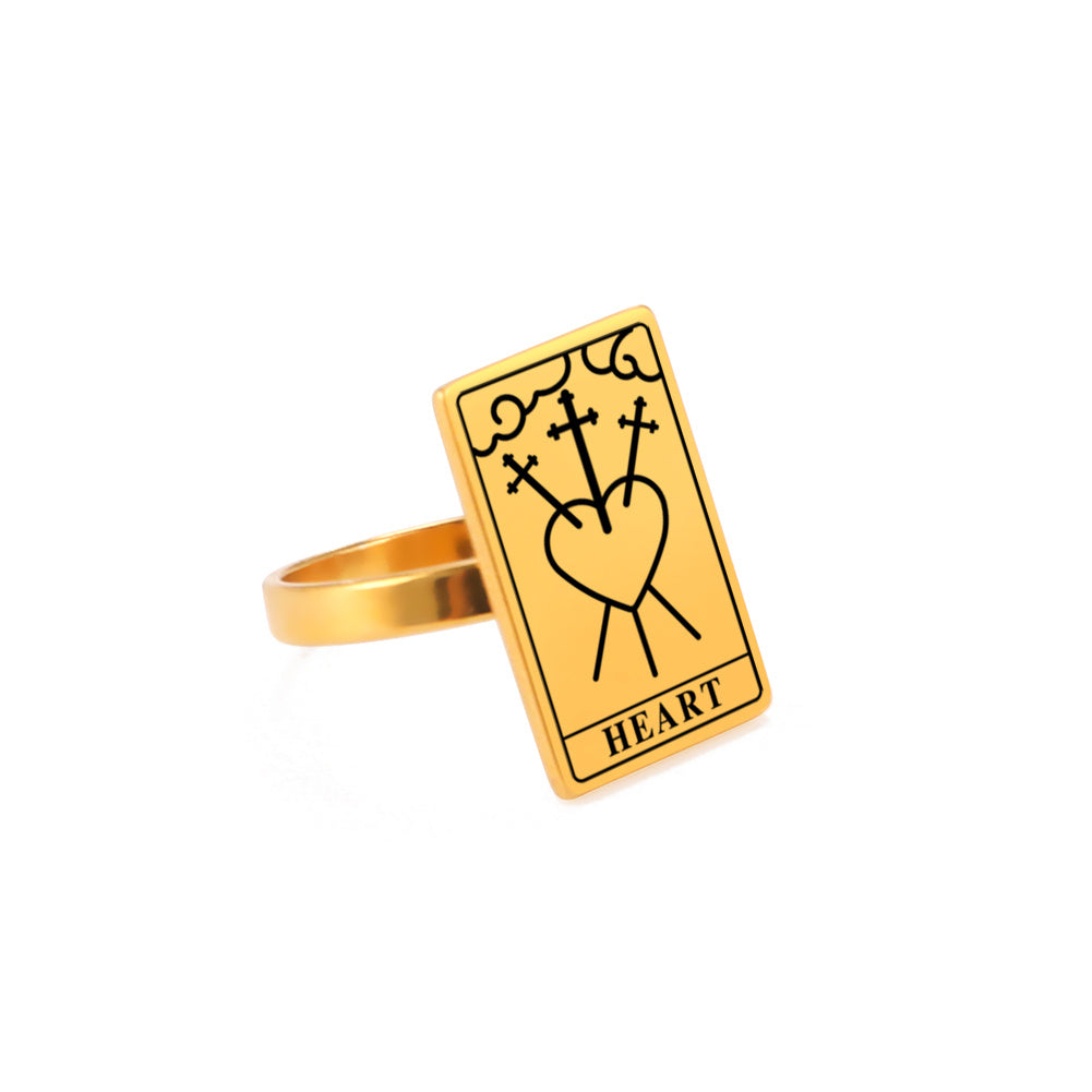 Student Couple Constellation Tarot Ring