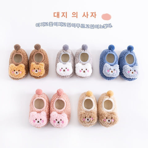 Thickening Fleece-lined Baby Low-top Ankle Non-slip Floor Socks