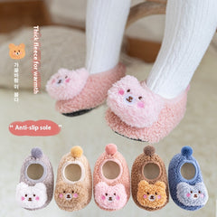 Thickening Fleece-lined Baby Low-top Ankle Non-slip Floor Socks