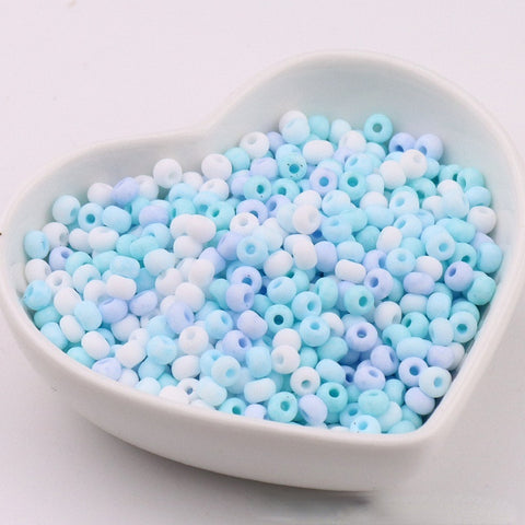 Perles de riz en verre Macaron Super Premium 4 mm