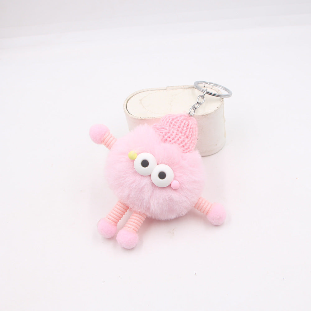 Plush Cars And Bags Keychain Ornaments