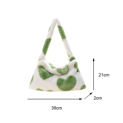 Portable Plush Handbag For Women - Fashionner