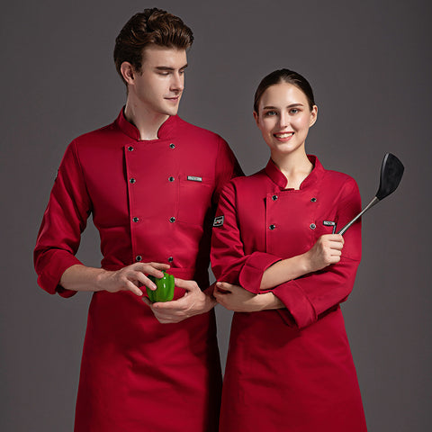 French Restaurant Steakhouse Chef's Uniform Long Sleeve