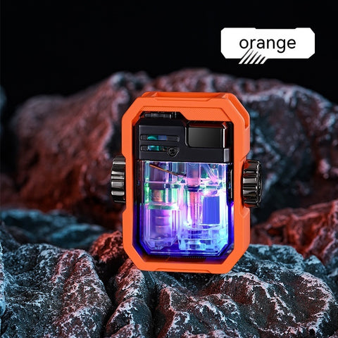 Windproof Transparent Gas Tank Gas Lighters Cool