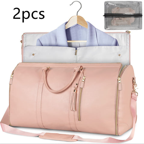 Sac de voyage polochon grande capacité, sac à main pour femme, sac à costume pliable, sacs fourre-tout étanches pour vêtements