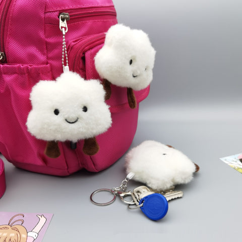Mignon porte-clés décoratif en peluche de dessin animé