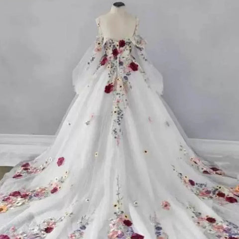 Fleurs Exquises Bienvenue Banquet de Robes en Laine