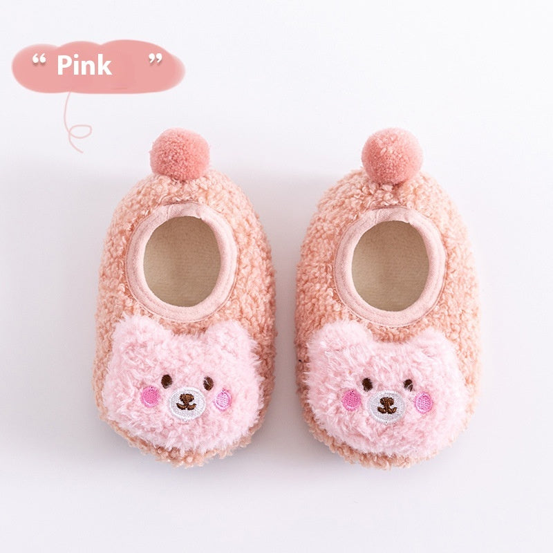 Thickening Fleece-lined Baby Low-top Ankle Non-slip Floor Socks