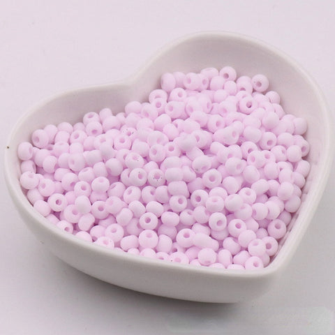 Perles de riz en verre Macaron Super Premium 4 mm