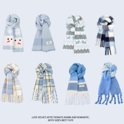 Buy Light Blue Atmosphere Scarf For Women online at Fashionner.