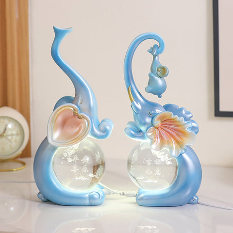 Veilleuse boule de cristal lumineuse pour chambre à coucher